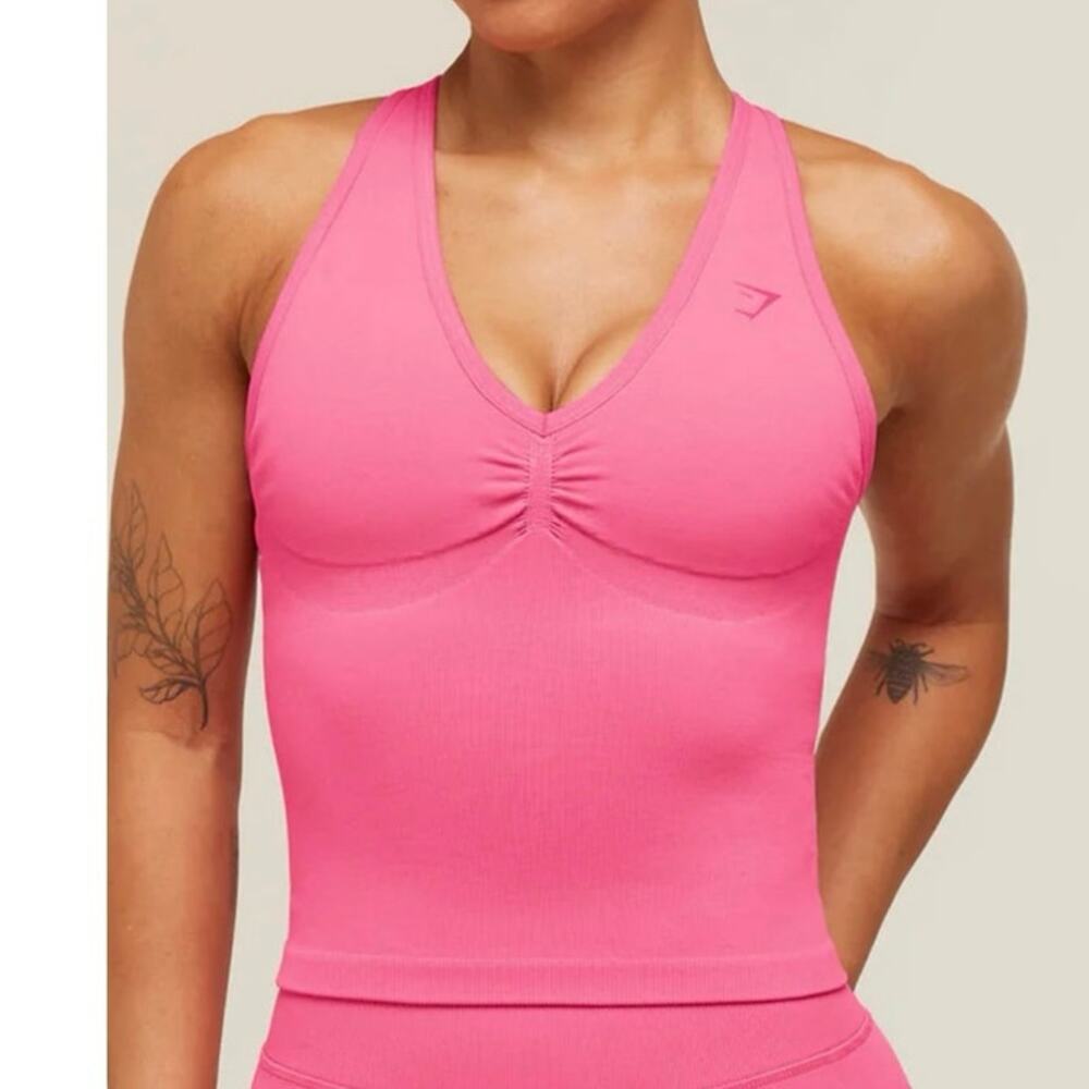 NWT Gymshark Lift Seamless Short Sleeve Top Purple Size S
